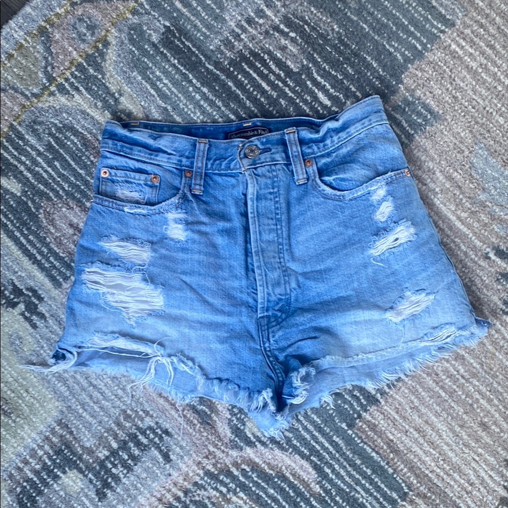 Abercrombie Denim High-Waisted Shorts